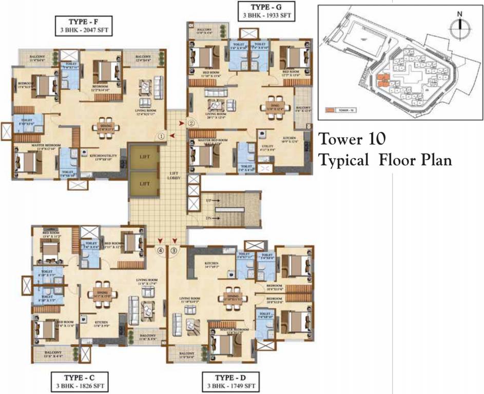 Images for Cluster Plan of Salarpuria Sattva Divinity