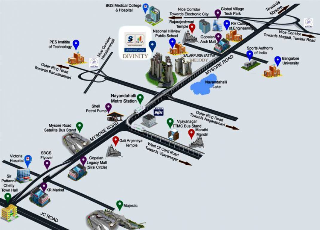 divinity Images for Location Plan of Salarpuria Sattva Divinity