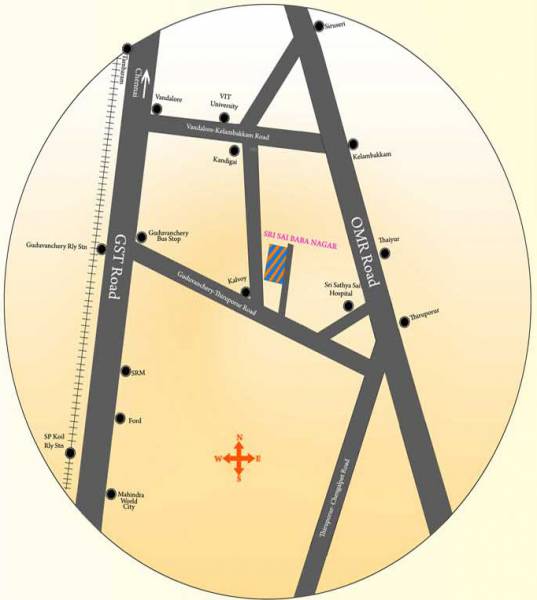 Images for Location Plan of Wisdom Sri Sai Baba Nagar