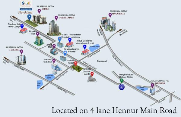 Images for Location Plan of Salarpuria Sattva Northland Images for Location Plan of Salarpuria Sattva Northland