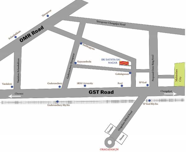 Images for Location Plan of Wisdom Properties Sri Sathya Sai Nagar Extension II