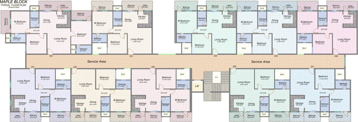 Images for Cluster Plan of Home Space The Greens