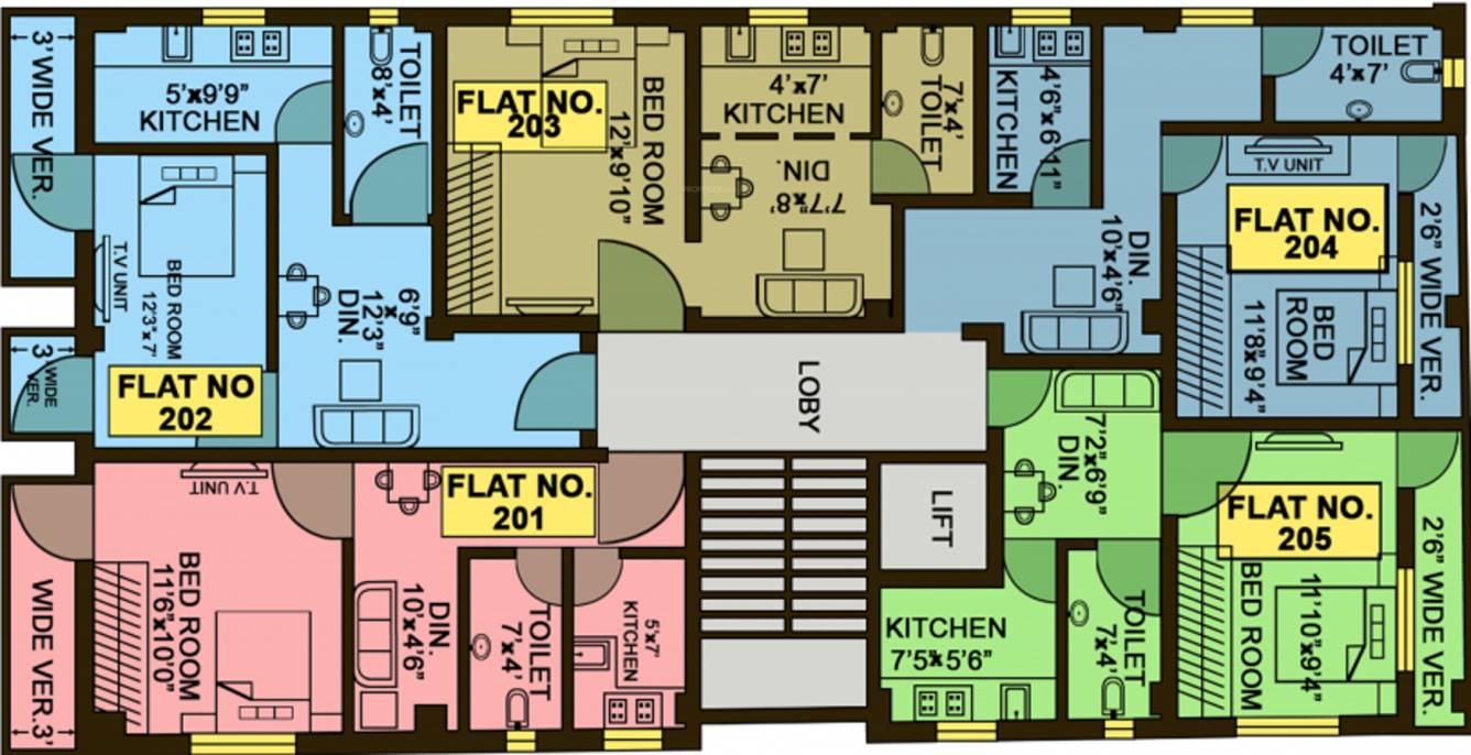 parivar enclave reborn Reborn Cluster Plan 1st floor
