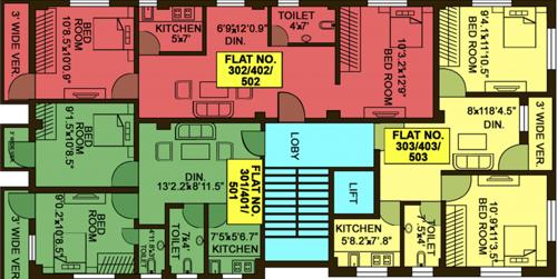 parivar-enclave reborn Reborn Cluster Plan 2nd floor to 4th floor