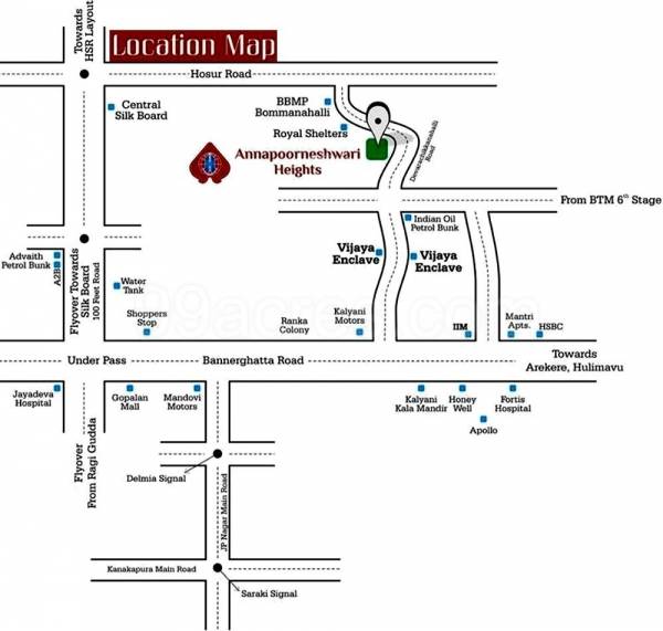  annapoorneshwari-heights Location Plan