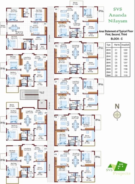 ananda nilayam Images for Cluster Plan of SVS Ananda Nilayam
