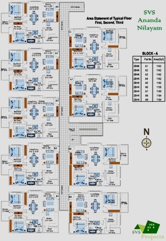 ananda nilayam Images for Cluster Plan of SVS Ananda Nilayam