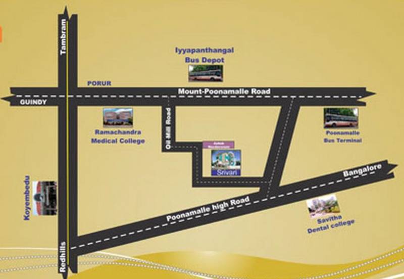 sathyam-property srivari Location Plan