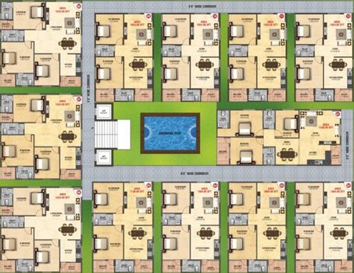  sarovar Images for Cluster Plan of NSR Sarovar