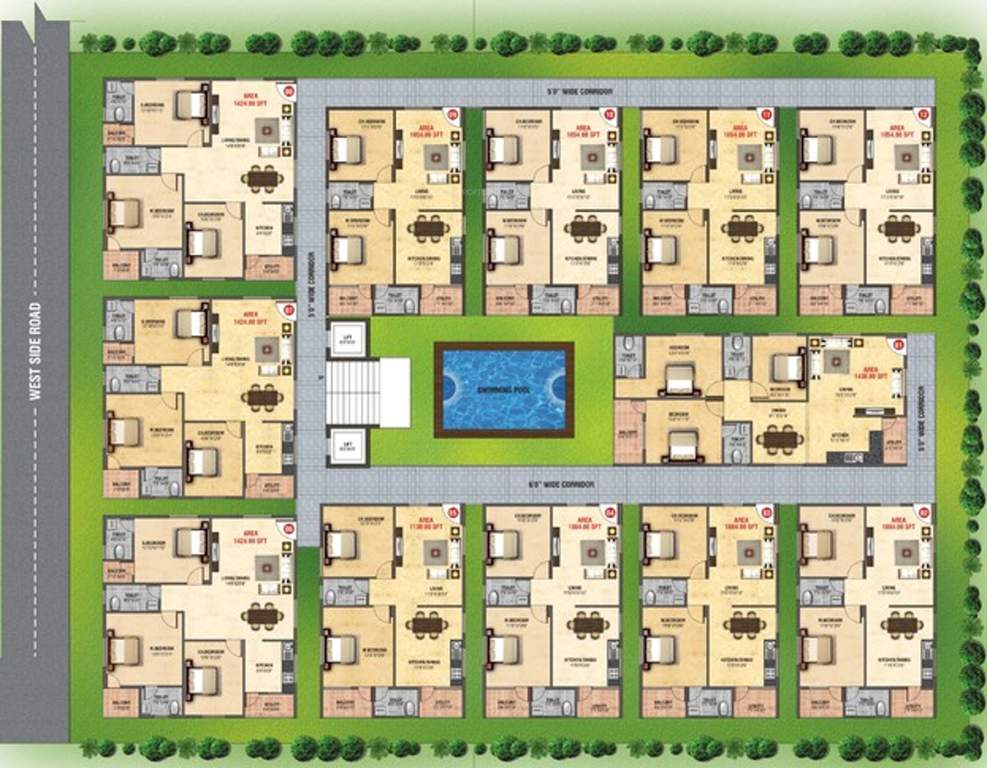 sarovar Images for Layout Plan of NSR Sarovar