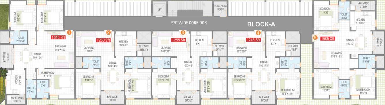  tulip Images for Cluster Plan of Saroj Tulip