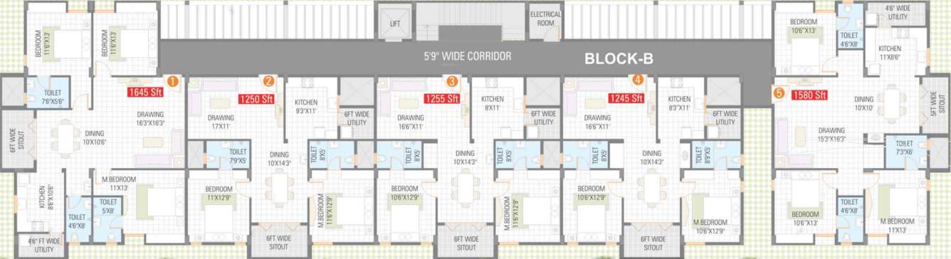  tulip Images for Cluster Plan of Saroj Tulip