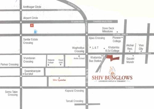  bunglows Images for Location Plan of Shiv Bunglows