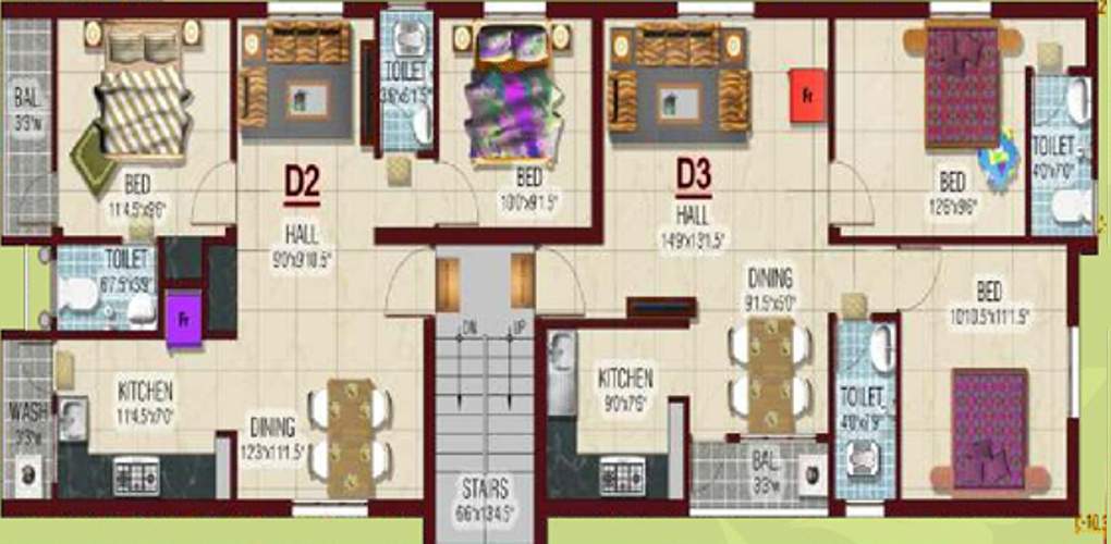 Images for Cluster Plan of Saravana Diamond Pearl and Coral