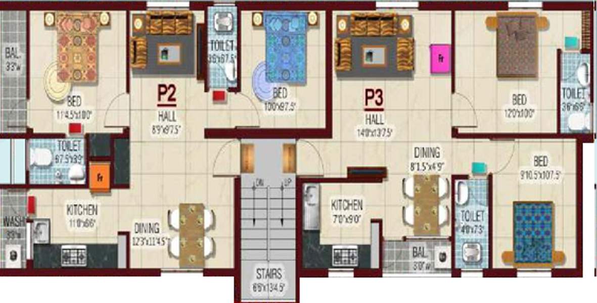 Images for Cluster Plan of Saravana Diamond Pearl and Coral