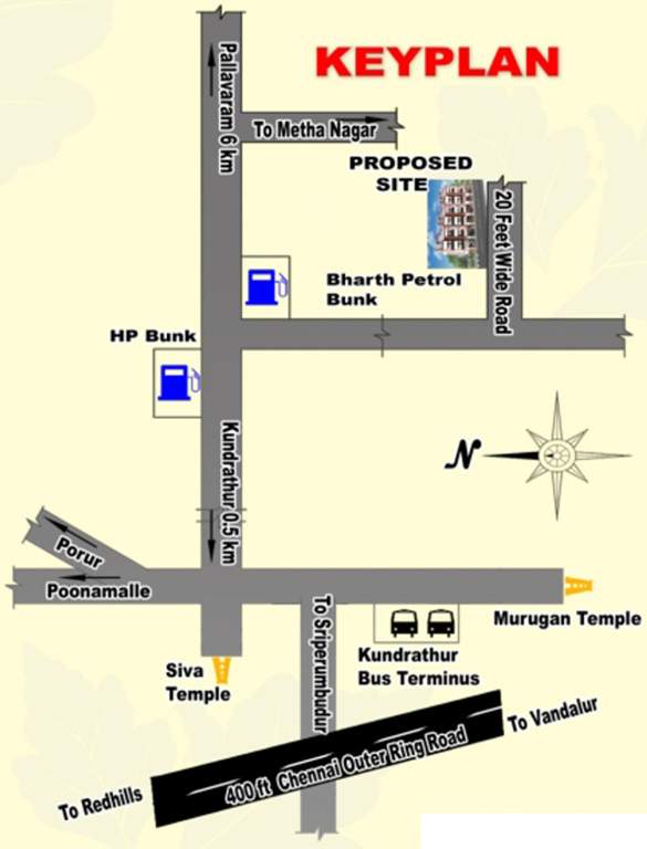 Images for Location Plan of Saravana Diamond Pearl and Coral