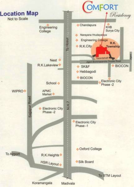 Images for Location Plan of Elite Properties Bangalore Comfort Residency