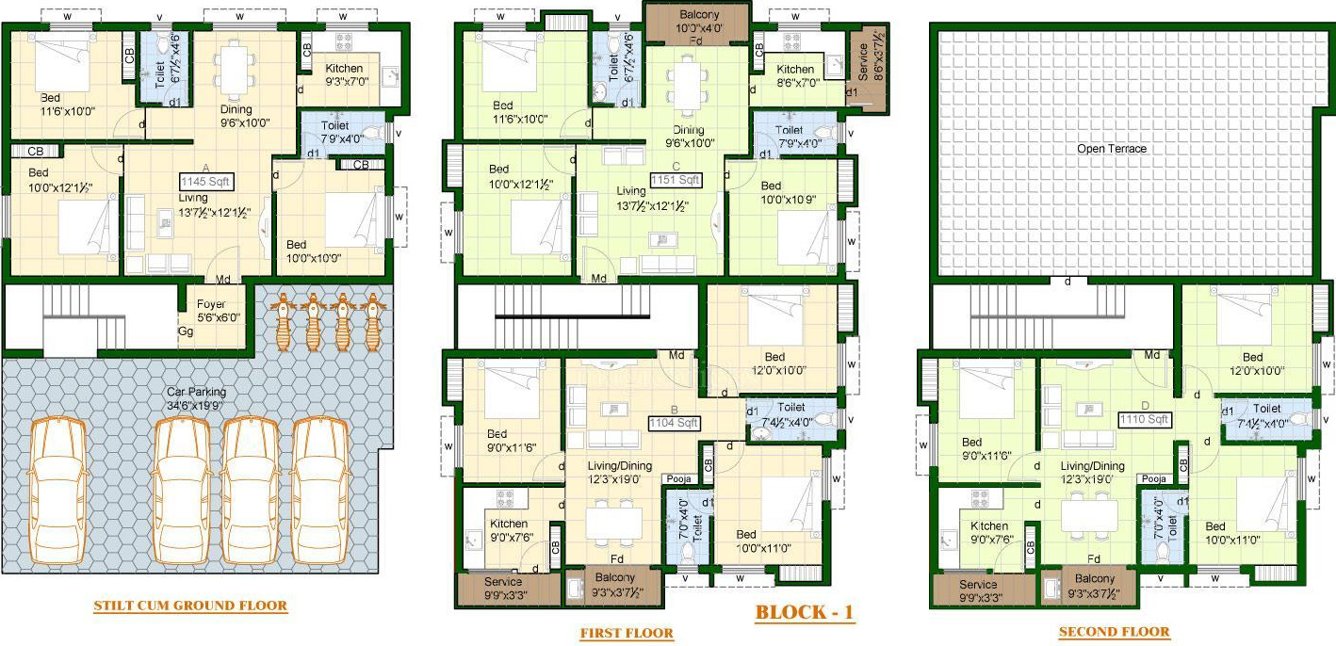 Images for Cluster Plan of Priya Sun Shine Apartment
