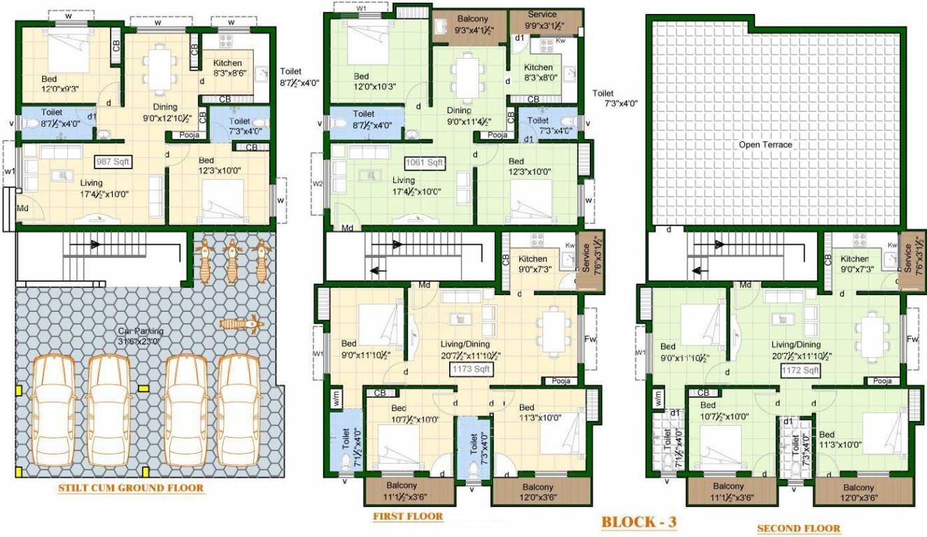 Images for Cluster Plan of Priya Sun Shine Apartment