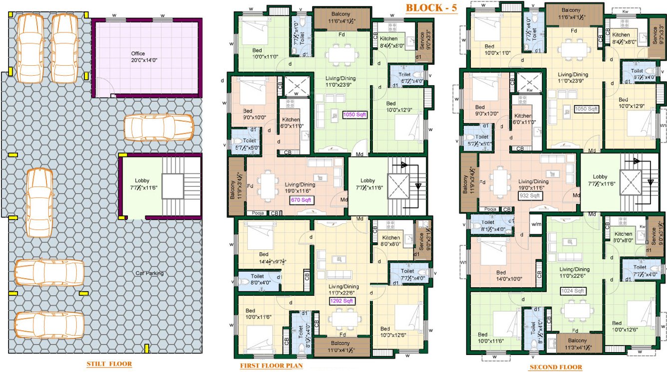 Images for Cluster Plan of Priya Sun Shine Apartment