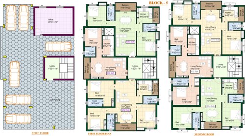 Images for Cluster Plan of Priya Sun Shine Apartment Images for Cluster Plan of Priya Sun Shine Apartment