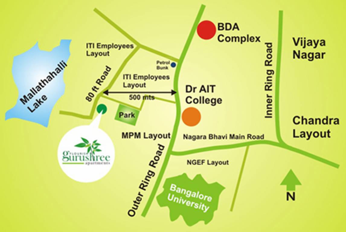 Images for Location Plan of Flourish Techno Gurushree
