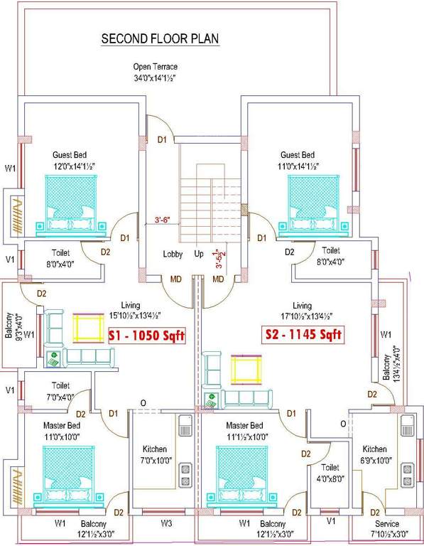 Images for Cluster Plan of Adan Lake View Apartment