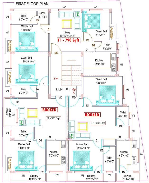 Images for Cluster Plan of Adan Lake View Apartment