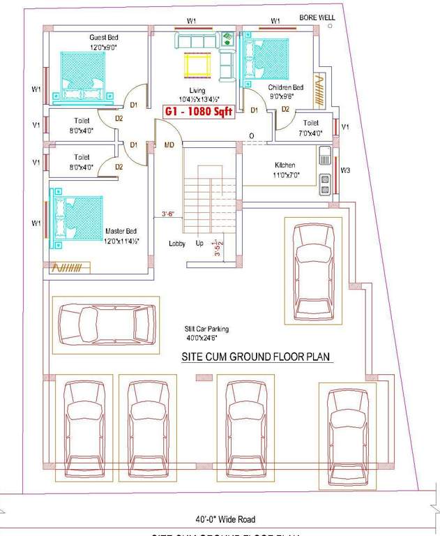 Images for Cluster Plan of Adan Lake View Apartment