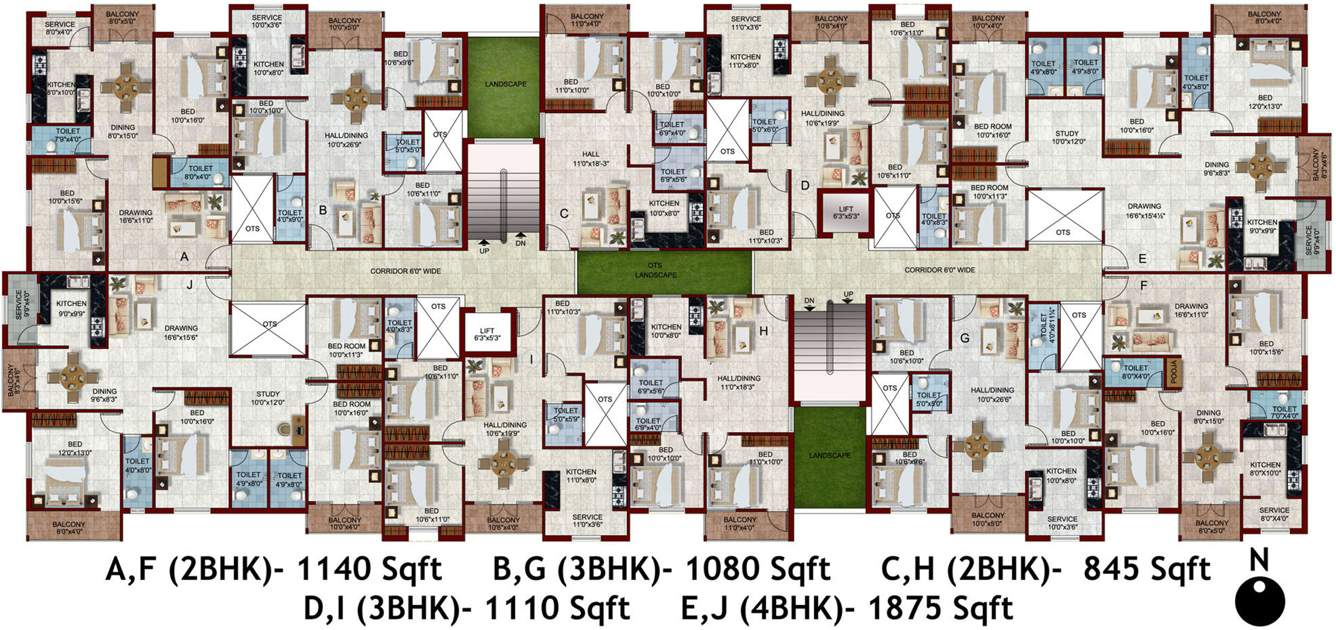 abc avenue Images for Cluster Plan of Gowtham Housing ABC Avenue