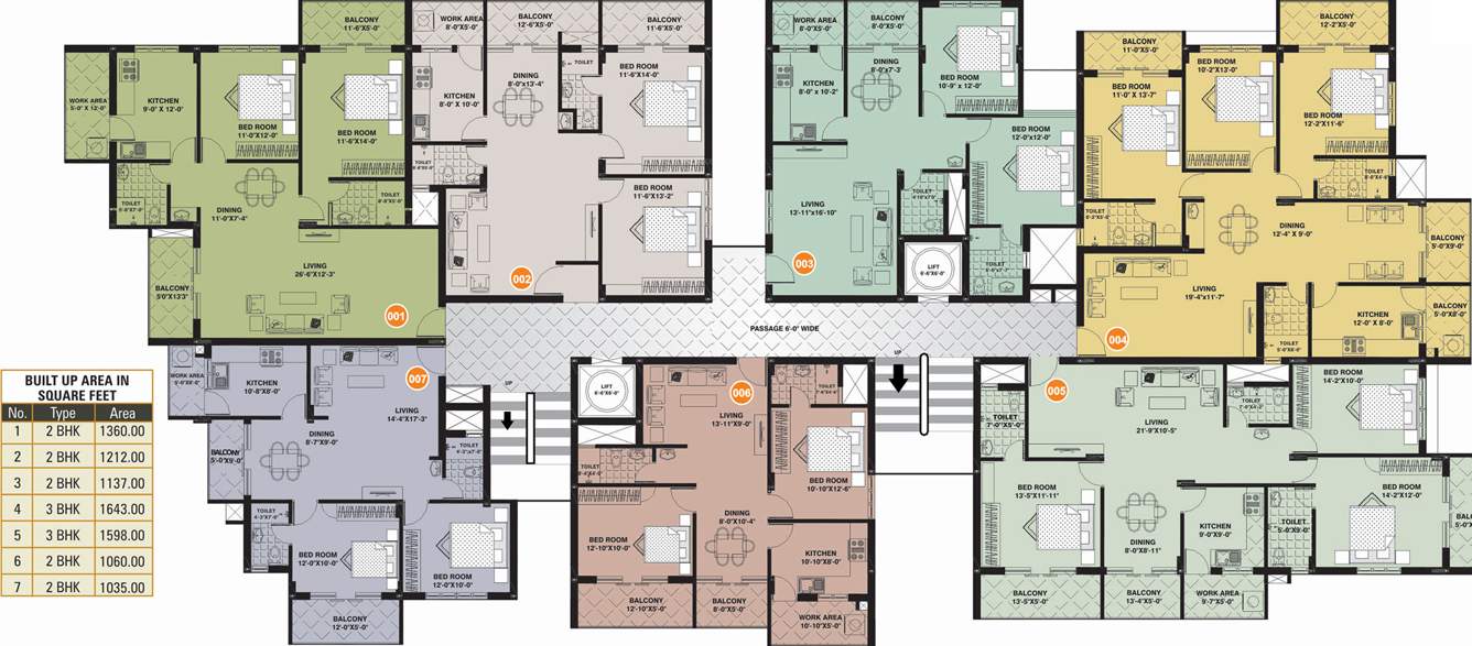  de marvella De Marvella Cluster Plan from Ground to 5th Floor