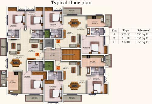 Images for Cluster Plan of Trisquare Vedha