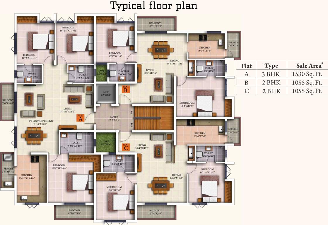 Images for Cluster Plan of Trisquare Vedha