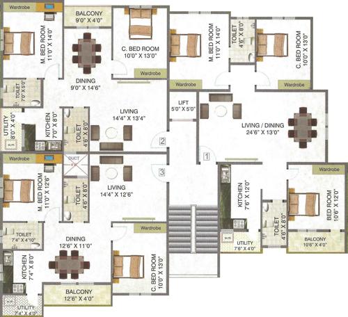 Images for Cluster Plan of Sri Sai Jyothi Greens Group Sri Sai Jyothi Greens