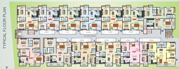  saikrupa-apartment Cluster Plan
