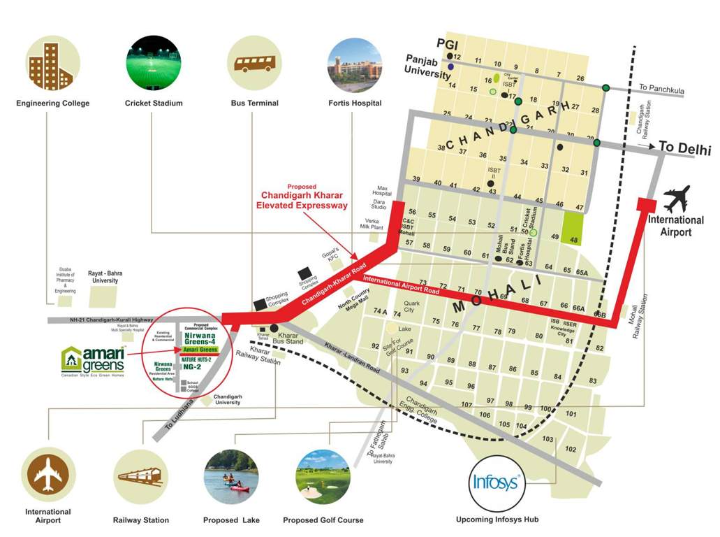  amari greens Images for Location Plan of Vision Amari Greens