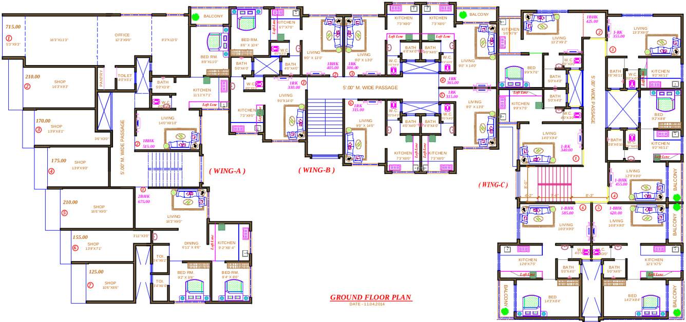  housing 1082 sqft 3 bhk Apartment Royal Palms India Ruby Isle Other