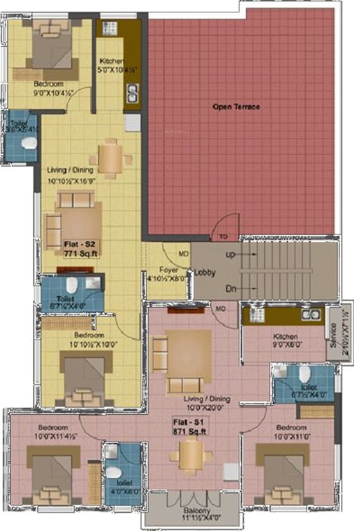 Images for Cluster Plan of Maanasri Anusri Flats