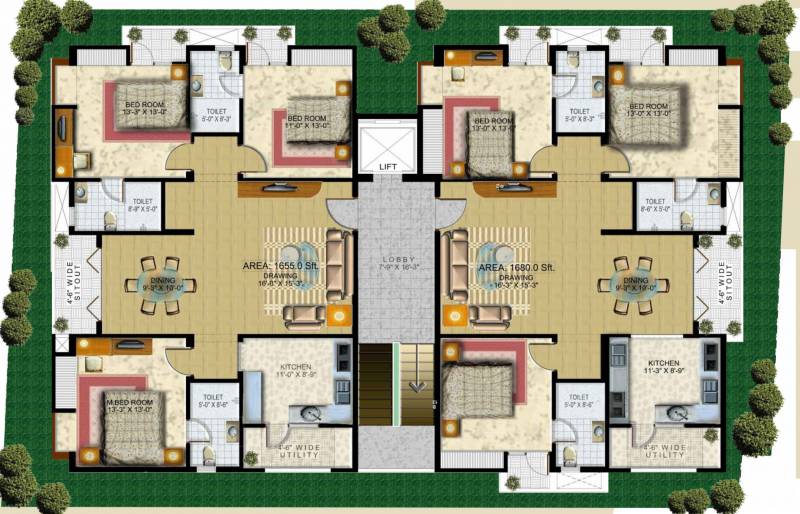  homes Images for Cluster Plan of Mohan Homes