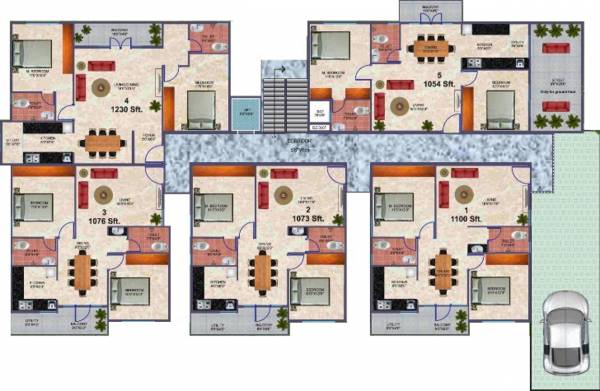 Images for Cluster Plan of JP Residency