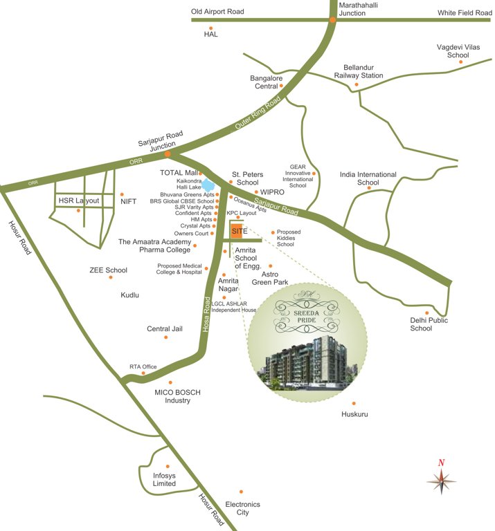  pride Images for Location Plan of Sreeda Pride