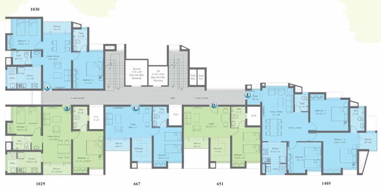  24k atria Tower 1 Cluster Plan