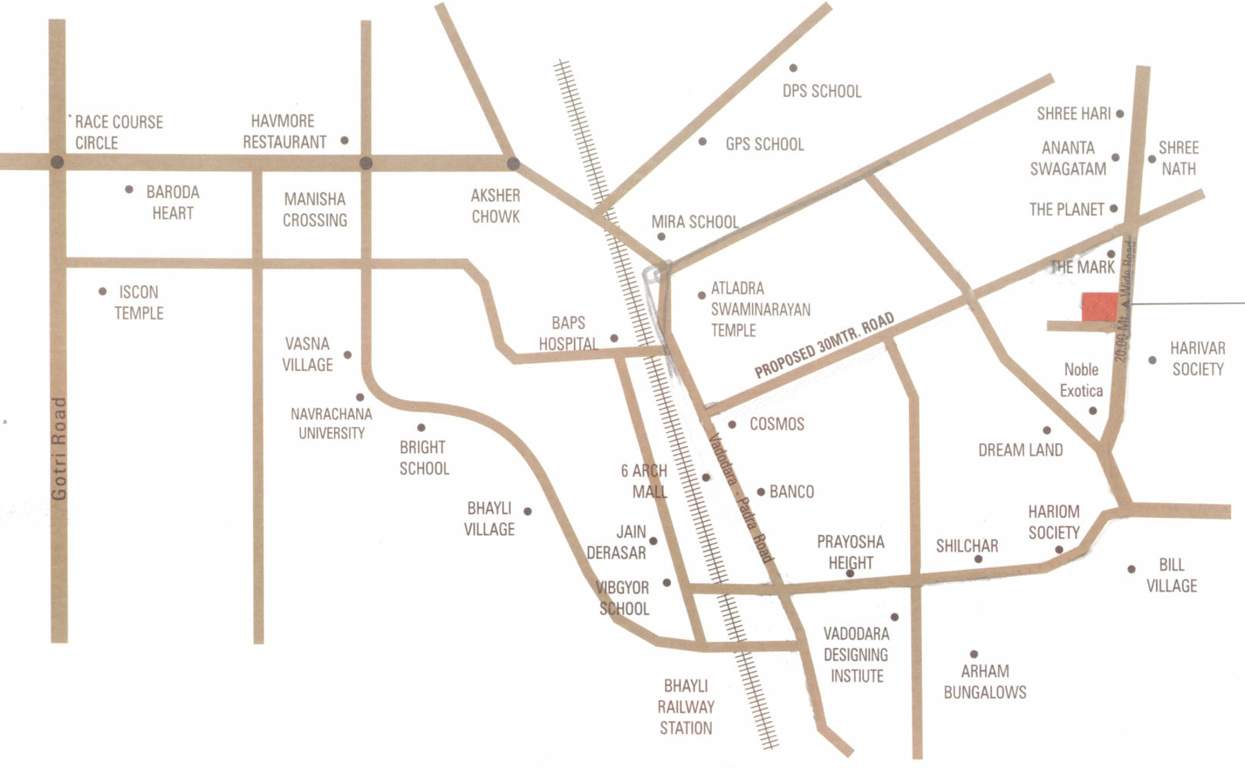 Images for Location Plan of Patel Pushpam Homes