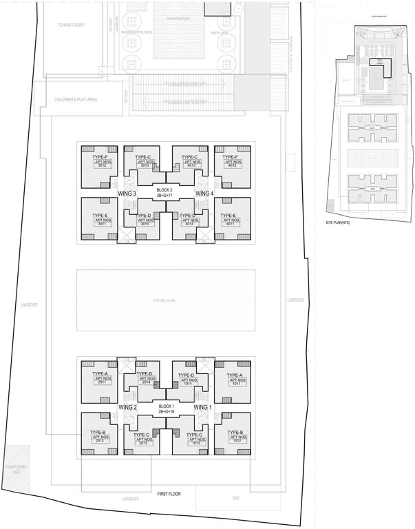Images for Cluster Plan of Sobha Palm Court