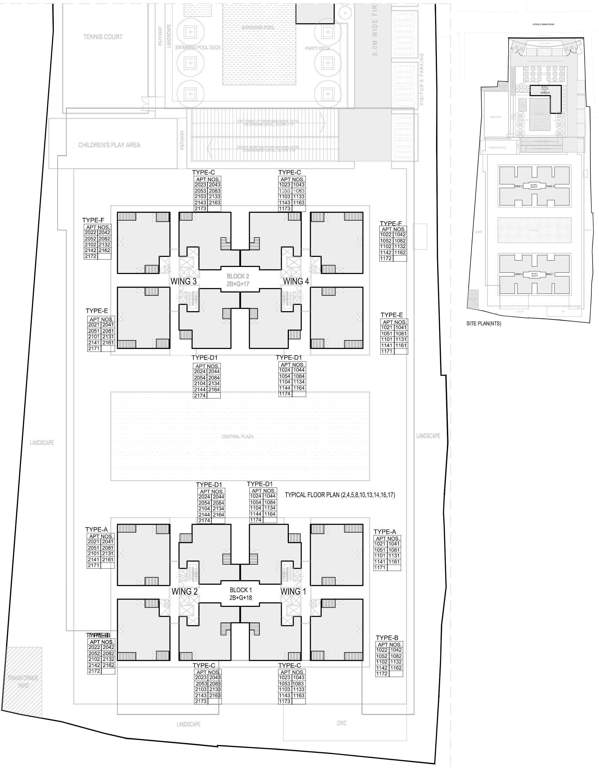 Images for Cluster Plan of Sobha Palm Court