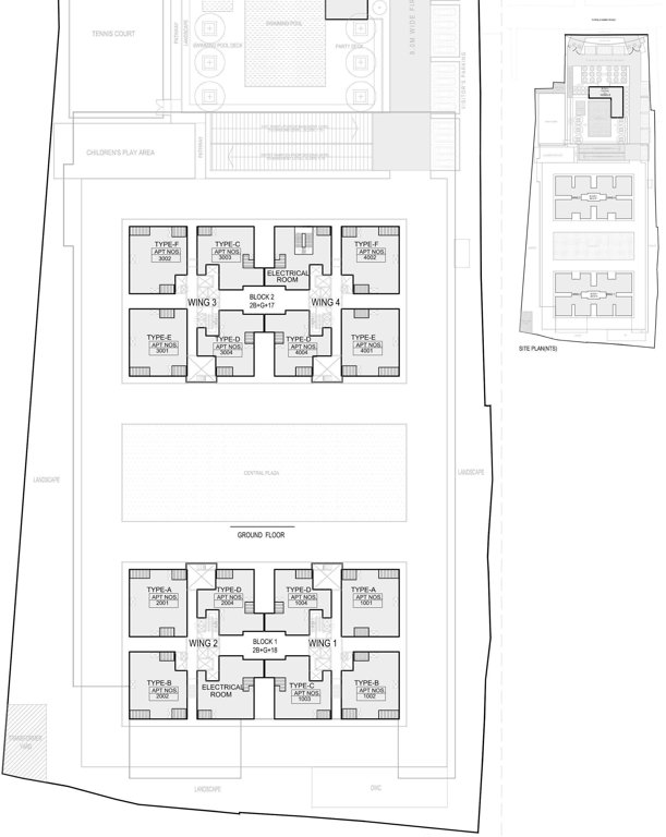 Images for Cluster Plan of Sobha Palm Court