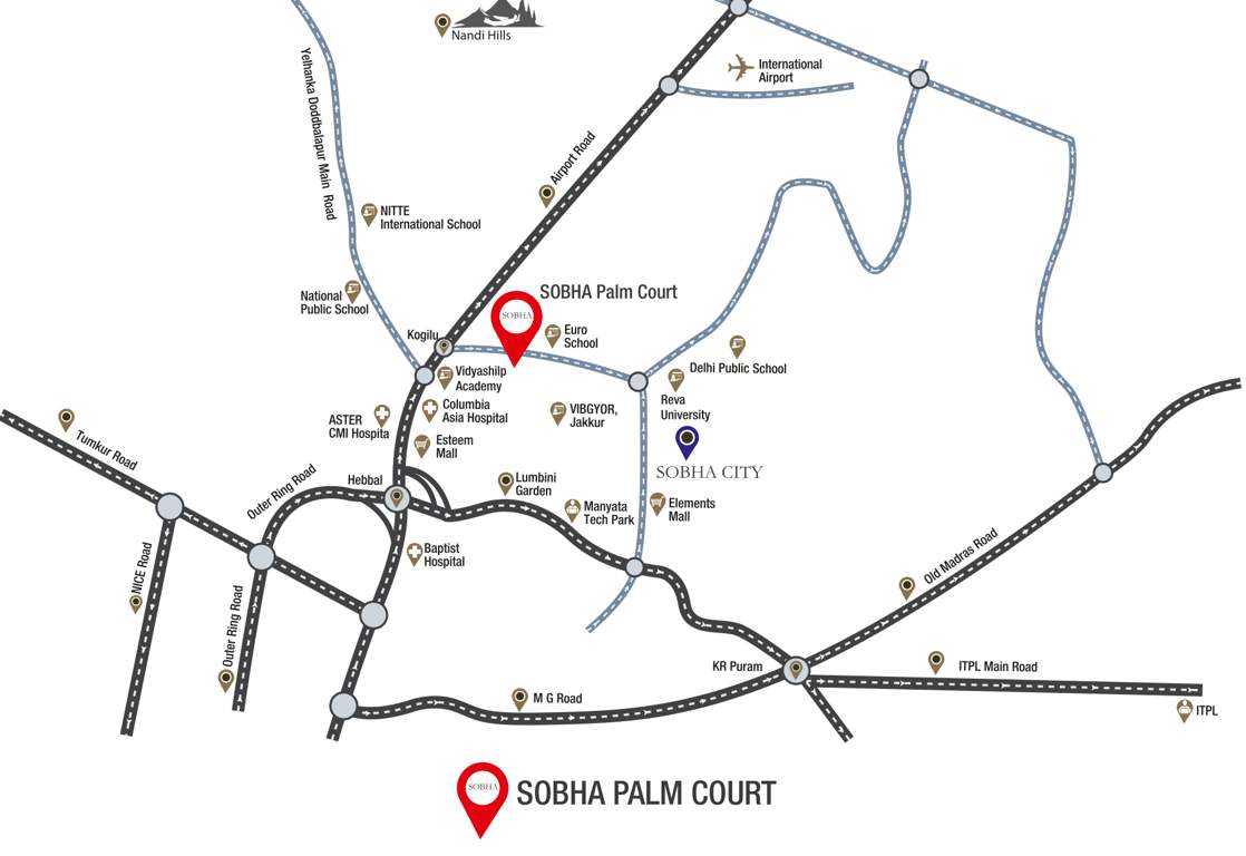 Images for Location Plan of Sobha Palm Court