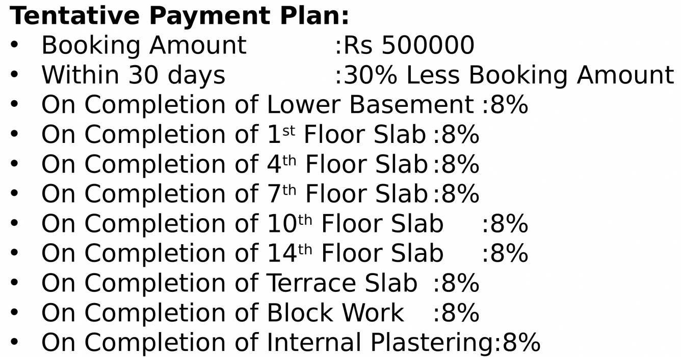 Images for Payment Plan of Sobha Palm Court Payment Plan