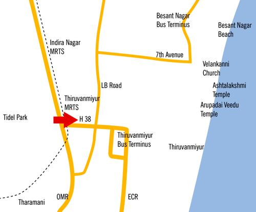  thiruvanmyur-h38 Images for Location Plan of Kgeyes Thiruvanmyur H38