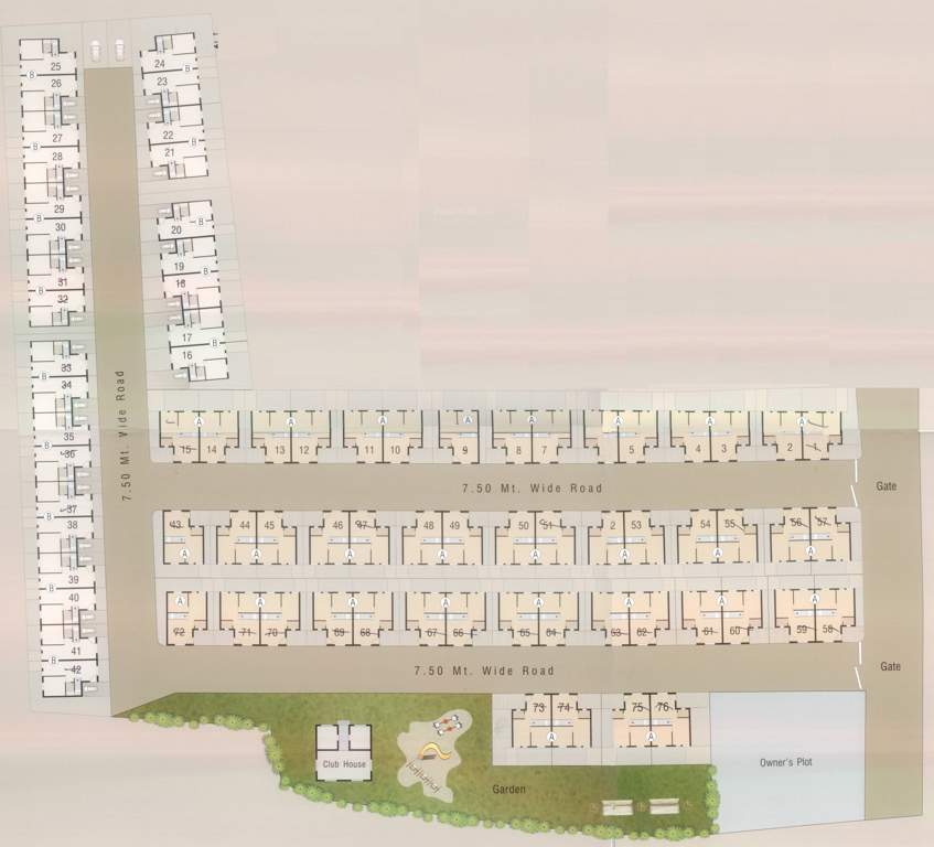 prachi bunglows Images for Layout Plan of Pavan Prachi Bunglows